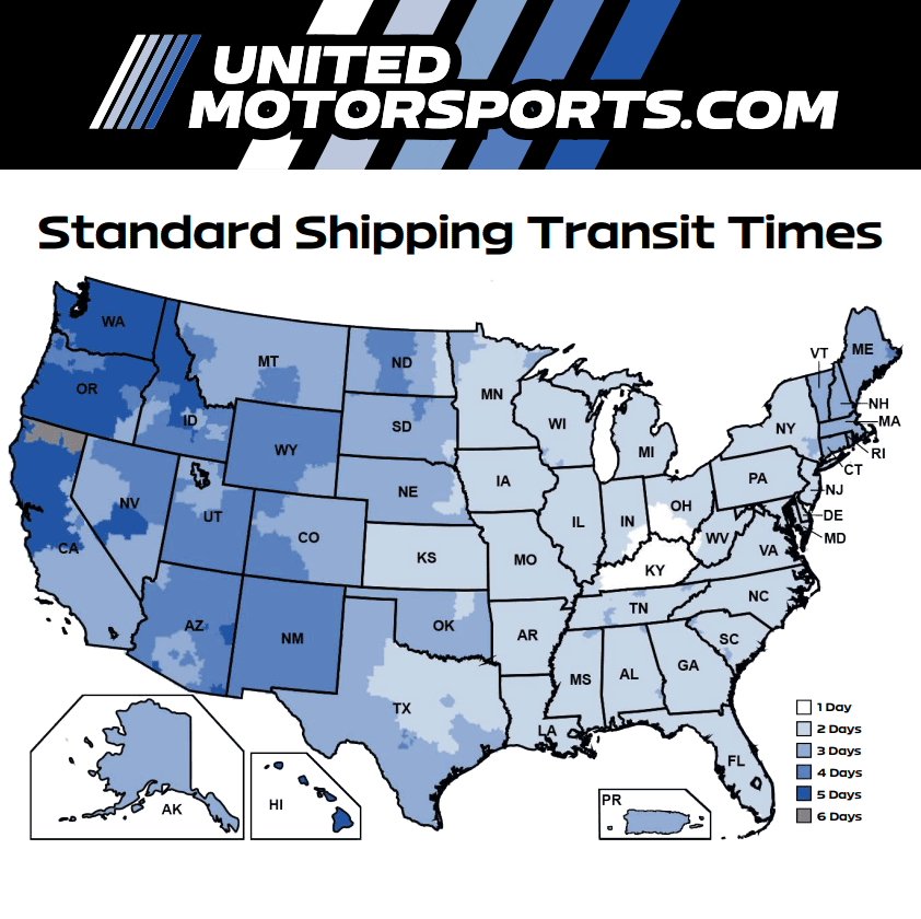 UPS Ground Time in Transit Map